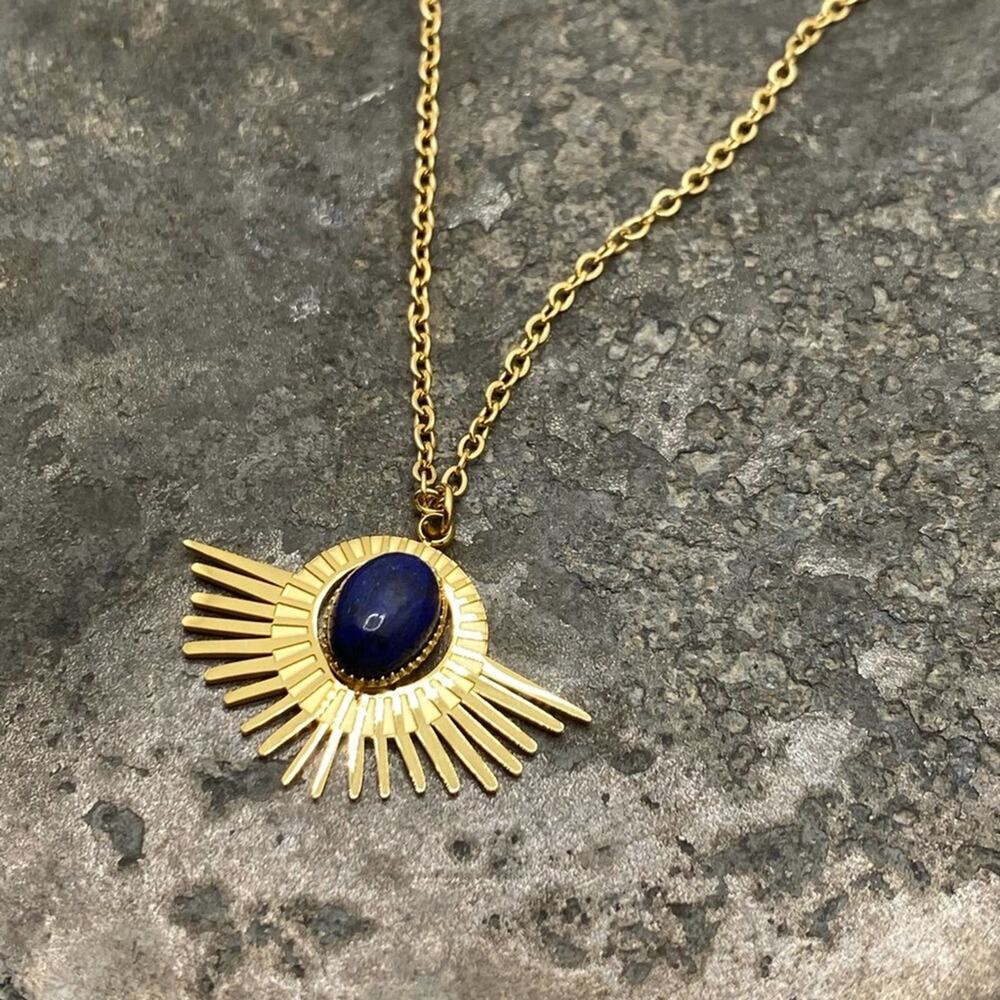 NEW Starry Blue Night Lapis Necklace - Picture 9 of 15